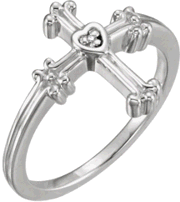 Chastity Ring R-16685D with .005 Diamond