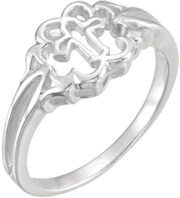 Chastity Ring  / Purity Ring, R-7035 Ladies comes in Yellow Gold, White Gold and Sterling Silver