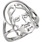 Chastity Ring, R-16615 Gents comes in Yellow Gold, White Gold and Sterling Silver