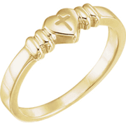 Chastity Ring  / Purity Ring, R-7027 Ladies comes in Yellow Gold, White Gold and Sterling Silver
